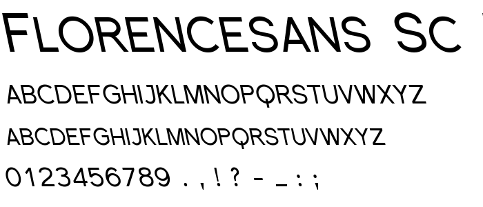 Florencesans SC Rev Italic font